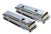 STEEL chrome Valve Covers Chevy SBC 283 305 350 400 SMALL BLOCK