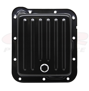 Ford Transmission Pan BLACK Steel stock debth c4 c 4 c-4 drain plug mustang