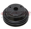 Crankshaft Pulley V-Belt 2-Groove Steel EDP black SBC Long Pump 350 400 chevy