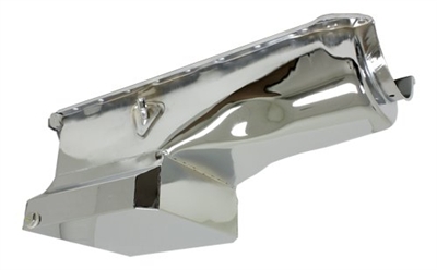 1965-90 CHEVY BIG BLOCK 396-402-427-454 DRAG RACING OIL PAN - CHROME