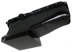 1980-85 CHEVY SMALL BLOCK 283-305-327-350-400 DRAG RACING OIL PAN - BLACK