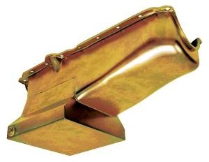 1986-02 CHEVY SMALL BLOCK 283-305-327-350-400 DRAG RACING OIL PAN - Zinc