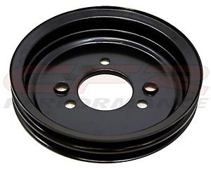 Crank shaft Pulley Black steel Double Groove big block Short chevy 396 427 454