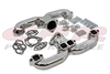 Exhaust Chrome steel Manifold Set Chevy ram RAMS horns header CHEVY