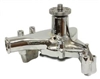 1969-84 CHEVY SMALL BLOCK ALUMINUM HIGH VOLUME LONG WATER PUMP - chromed