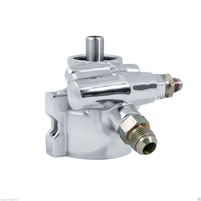Top Street Performance GM Type II Power Steering Pump Chrome Finish