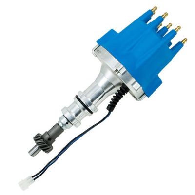Ford BB 351 C cleveland V8 Pro Series Pro Billet Distributor blue cap