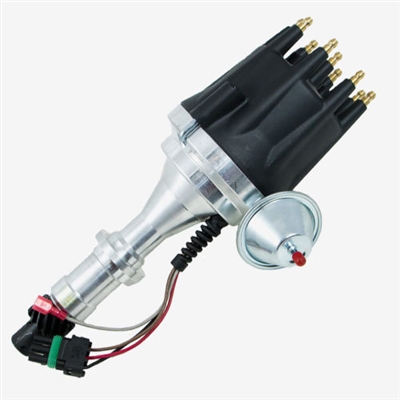 Pontiac V8 Pro Series Ready to Run Distributor black cap