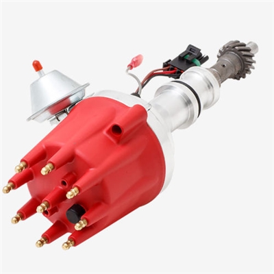 Ford BB 351C V8 Pro Series Ready to Run Distributor Red Cap cleveland