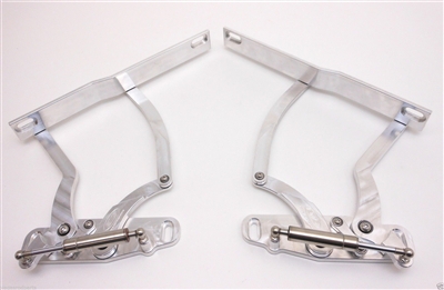 1963 1964 Chevy Impala Billet Aluminum Hood Hinges Machined Finish Chevrolet