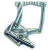 1964 1965 Mercury Comet Billet Aluminum Hood Hinges Machined Finish Pair
