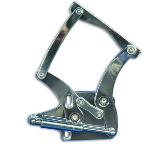 1964 1965 Ford Falcon Billet Aluminum Hood Hinges Polished Finish Pair
