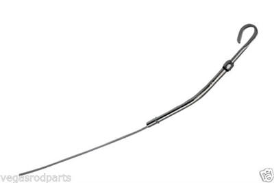 Small Block Chevy Oil Dipstick engine pan chevrolet 350 327 400 305 chrome