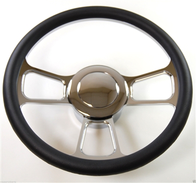 T-Style  Style-Chrome Aluminum Steering Wheel