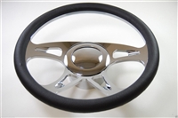 Chrome Aluminum Steering Wheel 14" CAROUSEL