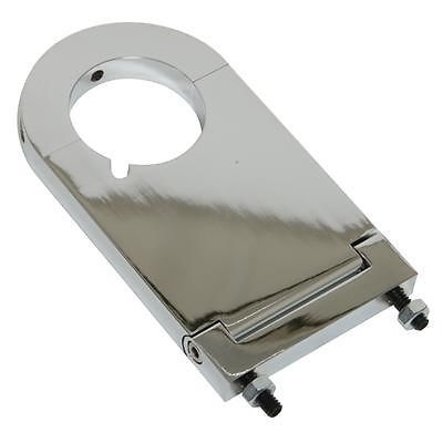 Steering Column Mount 2.0" Diameter 3.50" Drop Aluminum Chrome universal 3 1/2" WITH KEY
