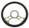 Chrome Aluminum Steering Wheel 14" circles flaming ididit billet grant specialty