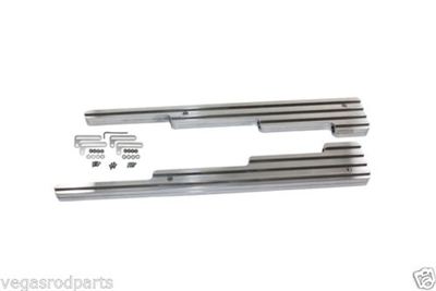 Nostalgic Finned Aluminum Wire Loom Set Small Block Chevy spark plug holder