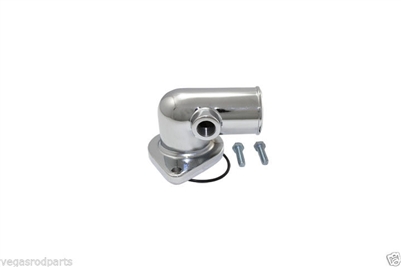 Chrome steel Water Neck Ford FE 360 390 428 90 Degree Chrome big block