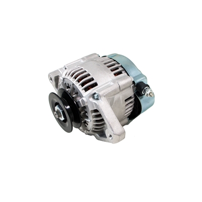 SATIN MINI ALTERNATOR DENSO STREET ROD RACE 1-WIRE 90 AMP one wire street rod