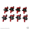 Ignition HIGH OUTPUT Coil Round Style GM LS2 LS4 LS7 8 Pack 32K VOLTS