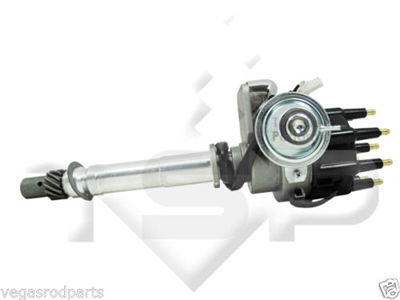 TSP Ready to Run Distributor CHEVY SB/BB V8 ENGINES- BLACK CAP
