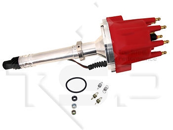 Pro Series Pro Billet Distributor small and big block Chevy RED CAP