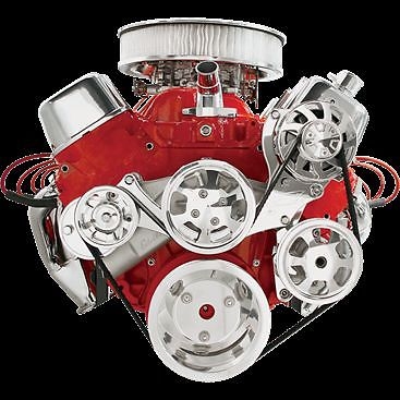 Tru Trac Serpentine pulley belt chevy chevrolet billet specialty big block kit