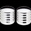 Billet Aluminum Wiper Stem Covers Ribbed GM Chevy Ford Dodge