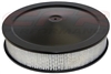 CHEVY FORD MOPAR 14" black STEEL AIR CLEANER SET round paper Recessed BASE