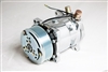 Chrome Sanden 508 12V Compressor serpentine silver pulley and cllutch