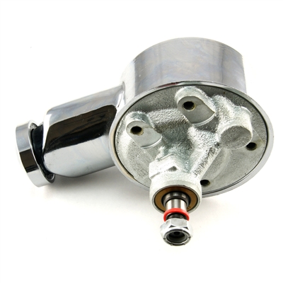 Chevy Chrome steel power steering pump Chevrolet GM Saginaw key way teardrop