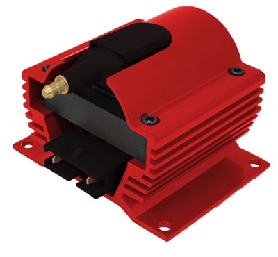 12 VOLT EXTERNAL IGNITION COIL E-CORE STYLE Red universal Hei