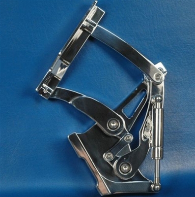 1957 Chevy Billet Aluminum Hood Hinges Machined Bel Air tri-five polished