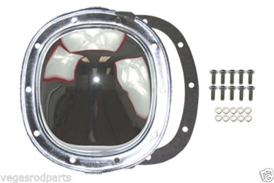 GM chevy 10 bolt diff differential cover chrome steel camaro truck suv s 10 s 15