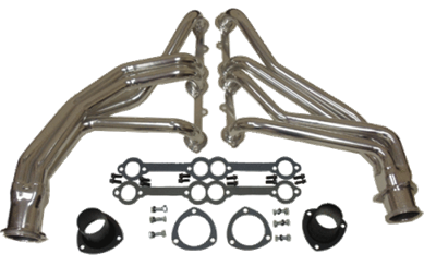 Chevy Truck Header Set ceramic Coated Steel Chevy GMC Small Block c 10 long 350