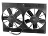 Universal Dual High Flow 11" Fan 12volt Black Plastic shroud electric