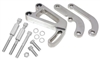 1963-87 CHEVY SMALL BLOCK POWER STEERING BRACKET SET (LWP) - POLISHED