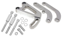 1963-87 CHEVY SMALL BLOCK POWER STEERING BRACKET SET (LWP) - POLISHED