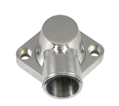 Pontiac 1964-1979 V8 polished alumin Water Neck swivel thermostat housing outlet