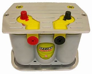 Polished Aluminum ball milled OPTIMA Battery Tray polished group 34 78 red yellow