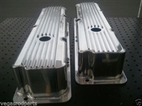 Valve Covers big block ford fe fabricated Polished Aluminum finned 390 352 360