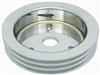 Small Block Chevy Polished Aluminum crank shaft Pulley tripple 3 groove billet l