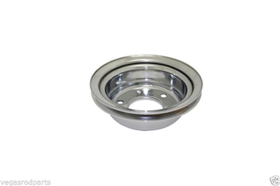 small block ford Chrome Crankshaft Pulley single 1 groove mustang falcon 289 302