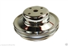 Water Pump Pulley Steel Chrome Double Groove Long Pump 396 427 454 chevy gmc