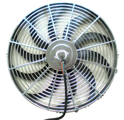 Chrome 12 " inch HIGH PERFORMANCE ELECTRIC RADIATOR COOLING FAN Curved
