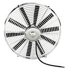 Chrome 16 " inch HIGH PERFORMANCE ELECTRIC RADIATOR COOLING FAN FLAT BLADe