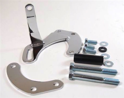 Small Block Chevrolet Power Steering Pump Bracket short water pump chevy 350 400