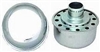 Chrome Push In Breather chrome steel 1 inch neck filter valve cover pcv chevy oil