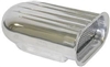 Small Polished Aluminum "Plain" Race Hood Scoop
